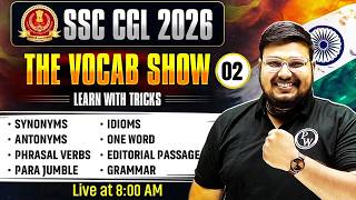 SSC CGL English Classes 2026 | Synonyms, Antonyms, Idioms, One Word, Para Jumble | by Bhragu Sir Show Synonym