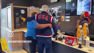 Bill Clinton in McDonald's