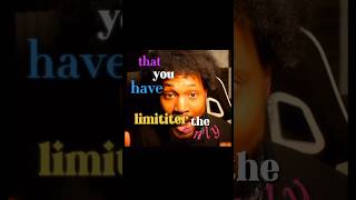 The only limiter you have is YOU!#hope #motivation #coryxkenshin #hopecore
