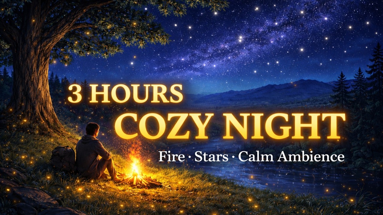“Cozy Night Under the Stars ✨ | Relaxing Fantasy Ambience for Study, Sleep & Focus”