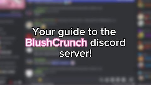BlushCrunch Discord Server Guide (Levels, Channels, Tickets, Etc)