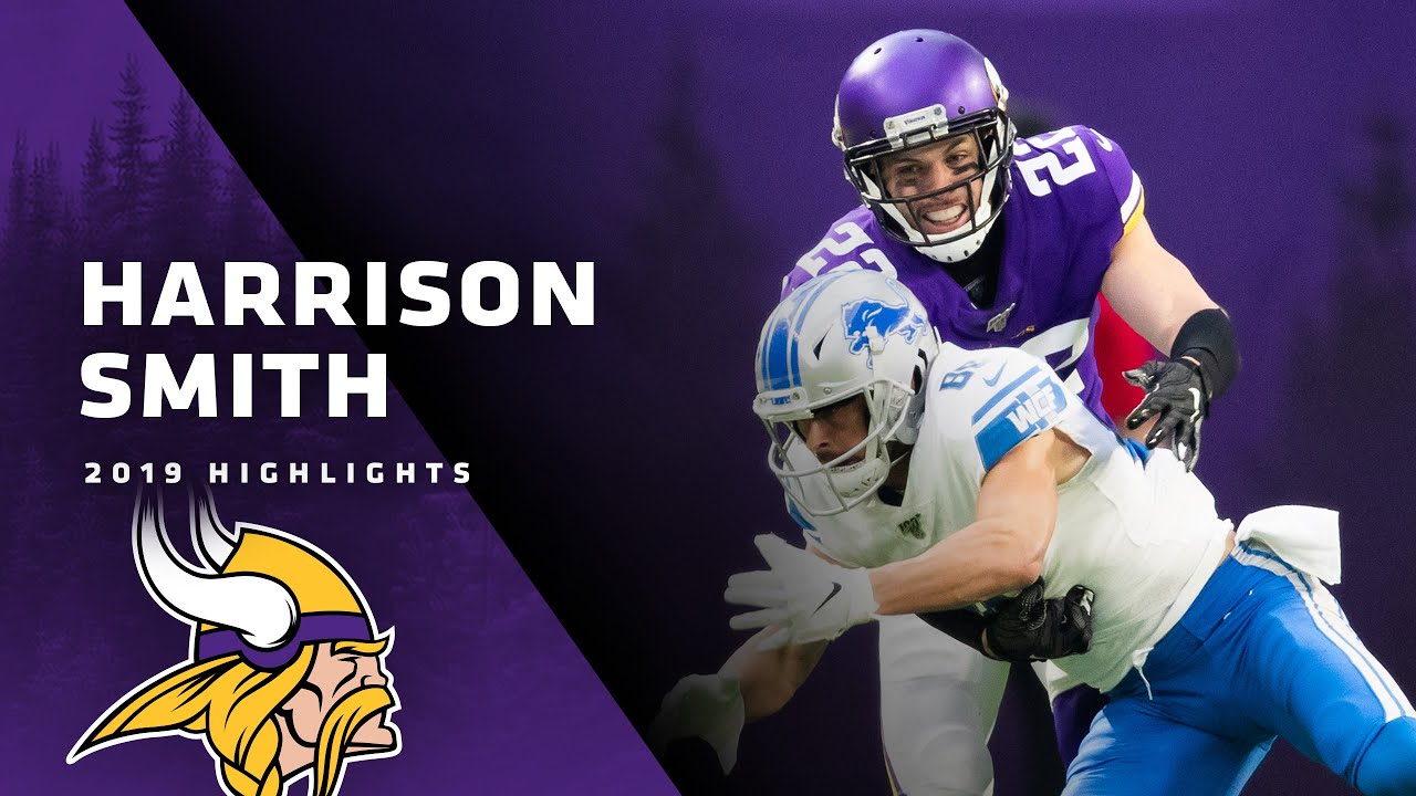 harrison smith helmet Signed Notre Dame Blue Mini Harrison Smith Signed Minnesota Vikings