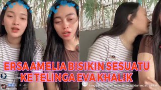 Ersa Amelia had a fun chat with Eva Khalik, relaxing in the afternoon before performing tonight