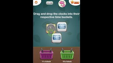 How to solve ‘Time’ math question of Grade 1 Math - iPhone/ iPad app by LogTera.