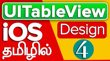Design UITableView in Tamil தமிழில் - iOS Swift 04
