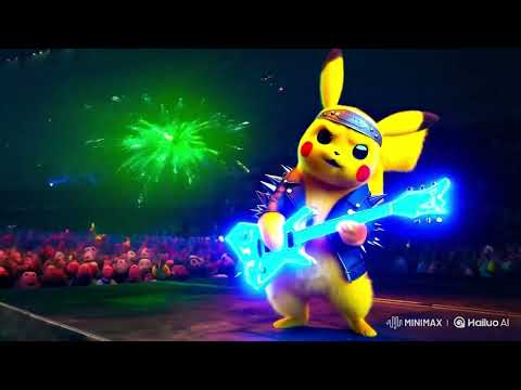 Rockstar Pikachu Electrifies the Stage with a Shocking Performance! ⚡🎸🔥