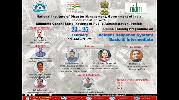 INCIDENT RESPONSE SYSTEM : BASIC & INTERMEDIATE.| DISASTER IN INDIA | MHA | COVID-19 | 2022 | DRR |