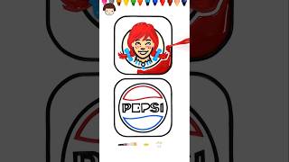 Satisfying creative art | Fast food brand Art, Wendy's, Pepsi, Fun Painting Time