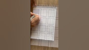 1/12 Easy Zentangle Patterns | Tutorials for Beginners #artshorts #arttutorial #artvideo #easyart