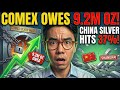 BREAKING: COMEX Owes 9.2M OZ — 3 Days Left as China Silver Crisis Hits 37%