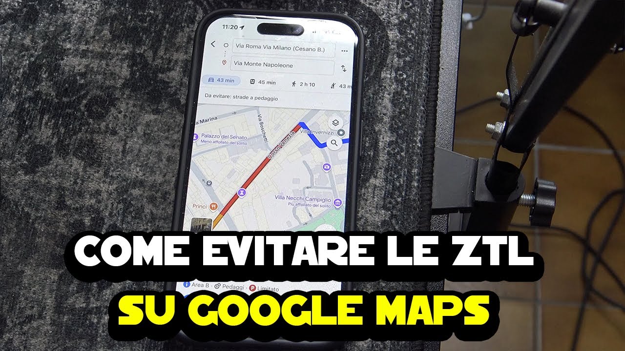 Come evitare le ZTL in Google Maps - YouTube