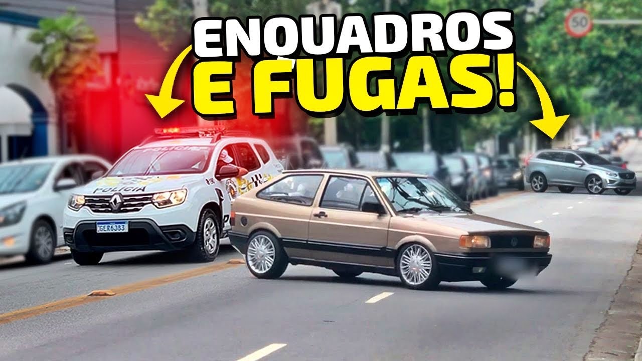 ENQUADROS E FUGAS DA POLÍCIA 👮‍♀️