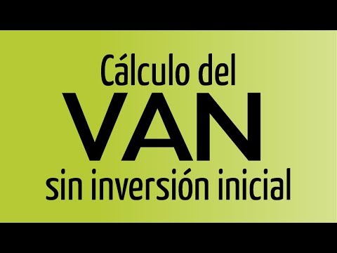 Cálculo del VAN sin inversión inicial - YouTube Montero Espinosa