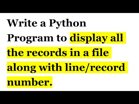 Program to display lines with line number | File Handling | CBSE Class 12 | Computer Science