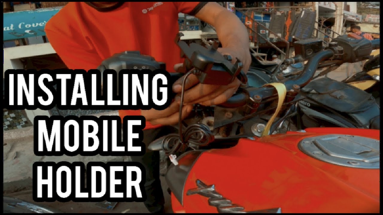 INSTALLING MOBILE HOLDER WITH CHARGER ON NS200 || EASY & SIMPLE || DETAILED VIDEO || BANGALORE ||