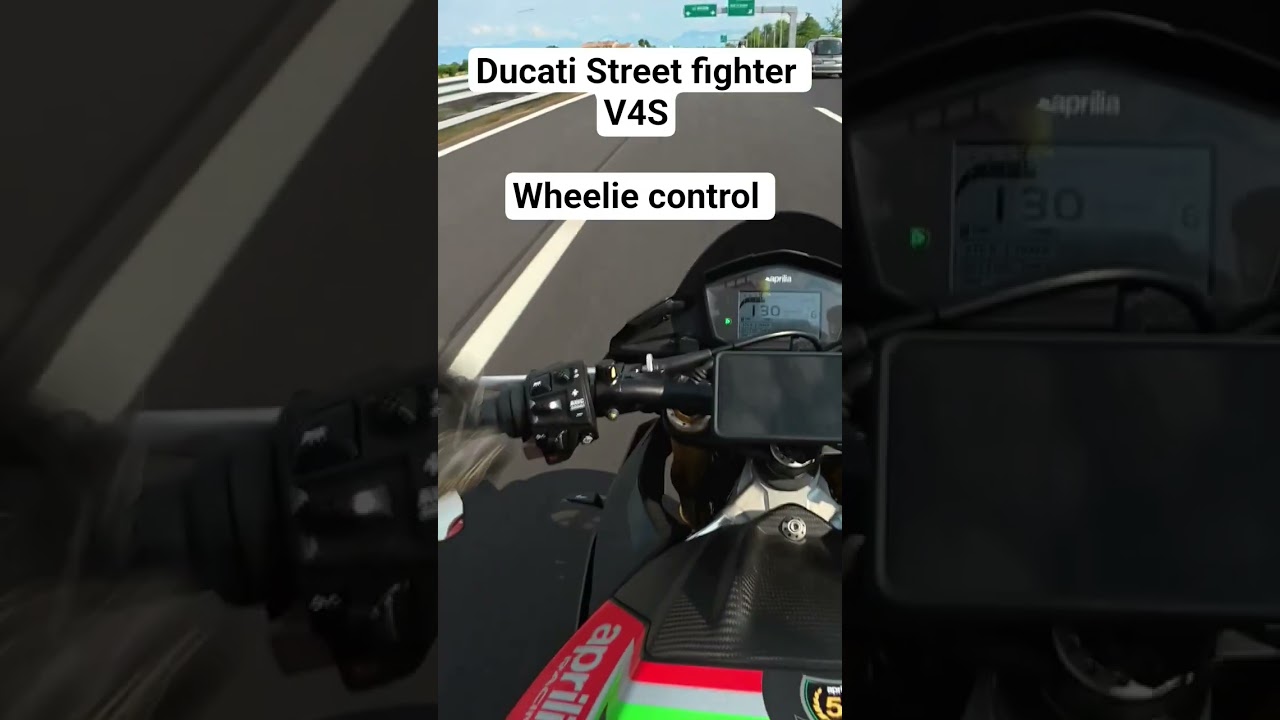 quick test of ducati wheelie control 🛫🔥