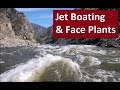 Jet Boat Face Plants in River Rapids