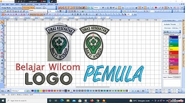 Belajar wilcom, Cara desain Logo Bakti Husada #youtube #wilcomembroiderystudio #1000subscriber