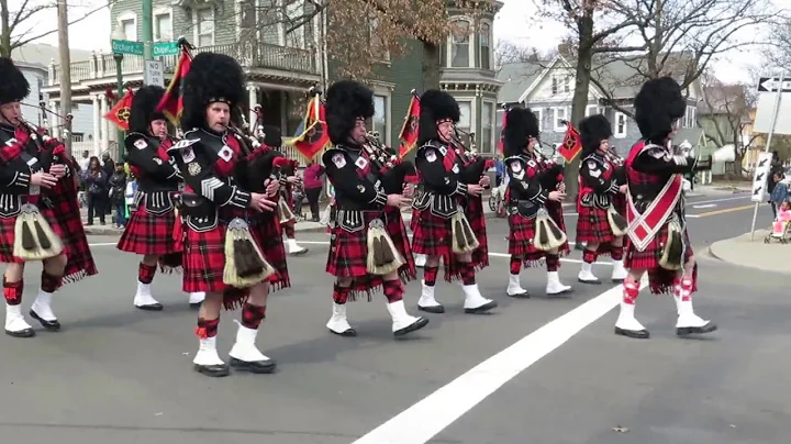 Connecticut Firefighters Pipes and Drums ~ 2016 Greater New Haven St  Patrick's Day Parade