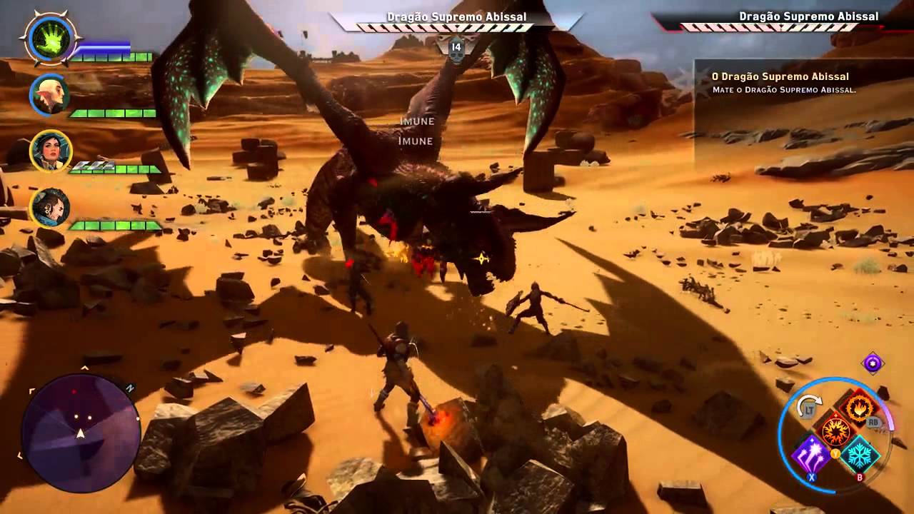 Dragon Age Inquisition MAGO BOLADO VS LAGARTÃO KAPIROTO MAN