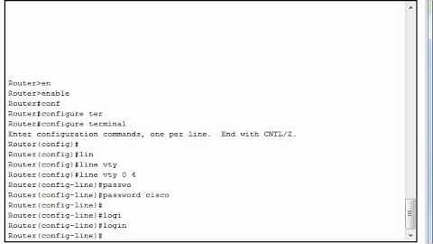 Configure the Password on the Virtual Terminal Lines