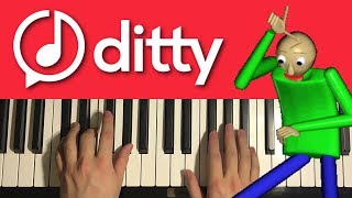Ditty.it Meme Song... But Its A Piano Tutorial