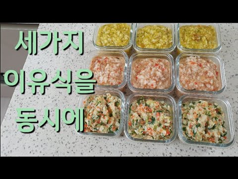 How to make 3 baby foods at the same time / 10 months old baby food recipe