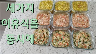 How to make 3 baby foods at the same time / 10 months old baby food recipe