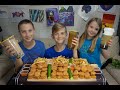 Siblings mukbang  wendys chicken nuggets challenge