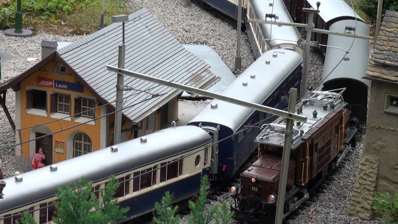 Rhätische Bahn Teil 2/3 Anlage Graubünden in Eschershausen YouTube