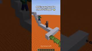 Pov you found a smart villager 😱(PART 2) #minecraft #memes