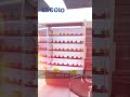 Two glass door open chiller with gray color,perfect for supermarket and convenience store use.