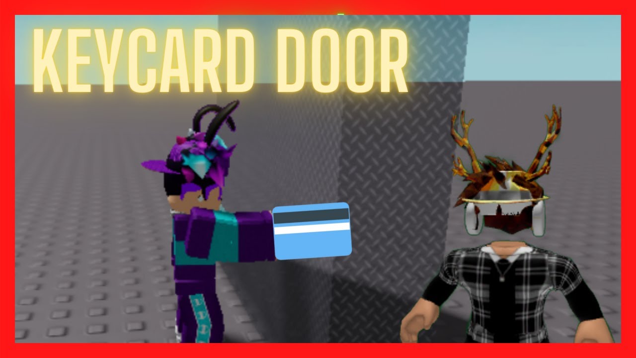 Door is supposed to open when the keycard is inserted : r/roblox