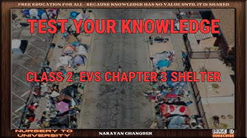CLASS 2  EVS CHAPTER 3 SHELTER