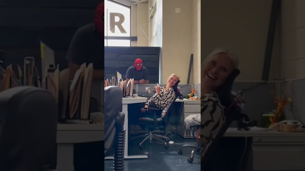 Cute reaction to being scared 😂 