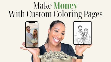 AI Turns Photos into Sellable Coloring Pages on Etsy!