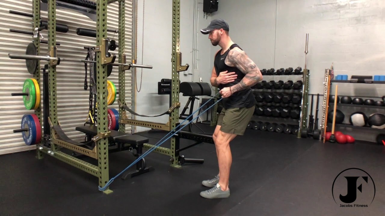Low to High Single Arm Row with Loop Band - YouTube