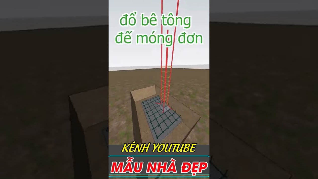 quy trình thi công móng đơn nhà cấp 4 | MẪU NHÀ ĐẸP - youtube