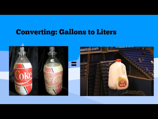 Converting Gallons to Liters and Liters to Gallons 