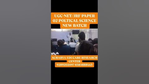 UGC NET/JRF -Political Science  | New Batch Starting Soon