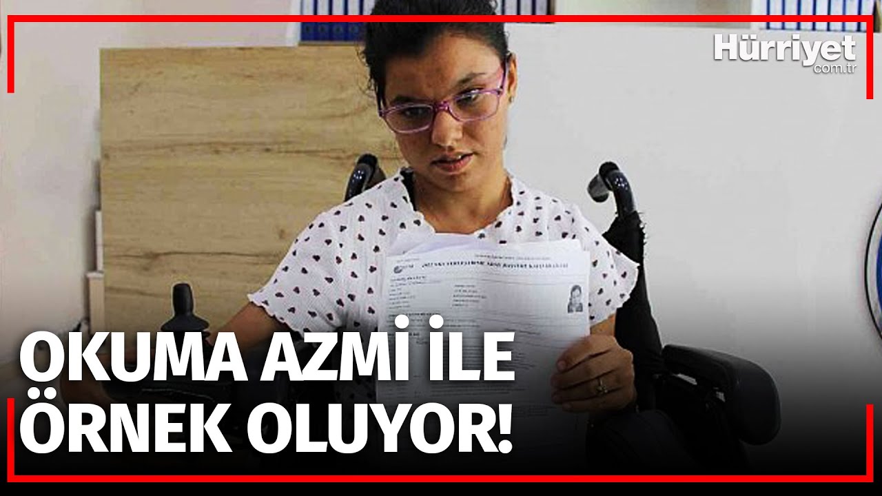 Serebral Palsi Hastası İzel, Okuma Azmiyle Örnek Oluyor
