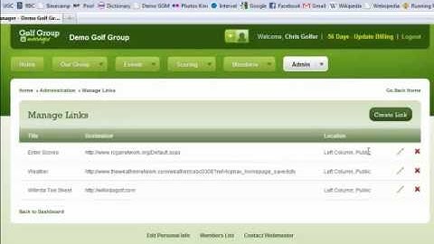 How to Create and Manage Links - Golf Group Manager Video Tutorial Series
