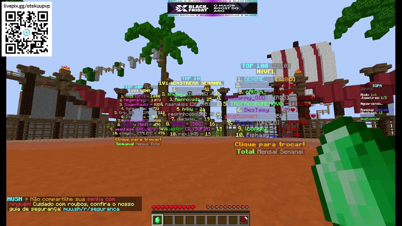 jogando 1v1 sopa no mush e se pa mais tarde algum outro modo, BROTA