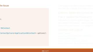 Resolving Issues With Applicationdbcontext In Dbcontextoptions For Asp.net Core