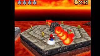 super mario 64 DS - parte 10: del volcan infernal a la piramide desertica