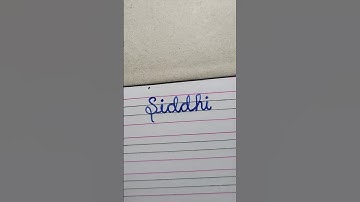 Siddhi💗💓 word calligraphy|Improve your handwriting|Cursive writing| #shorts #calligraphy #viral