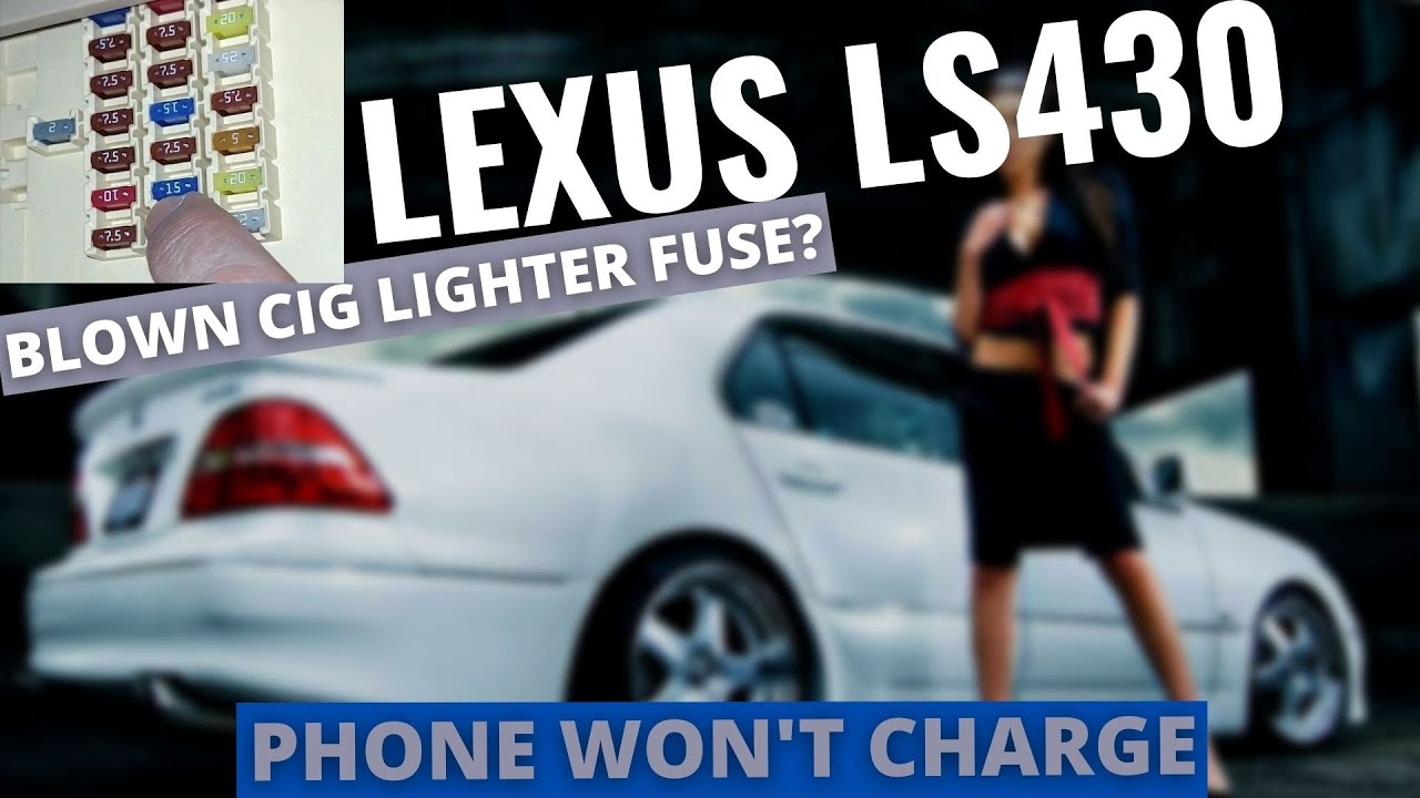 HOW TO REPLACE THE CIGARETTE LIGHTER FUSE ON A LEXUS LS430 QUICKLY AND