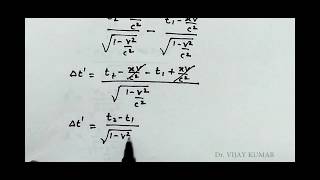 Derivation of Time Dillation (Only in 3 minutes)