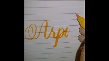 Arpit name in calligraphy writing ✍️✍️ #calligraphy #handwriting