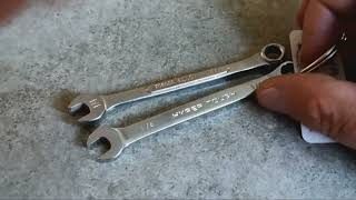 vintage S-K C8 1/4 inch 6 point combination wrench 1 dollar pawn shop find